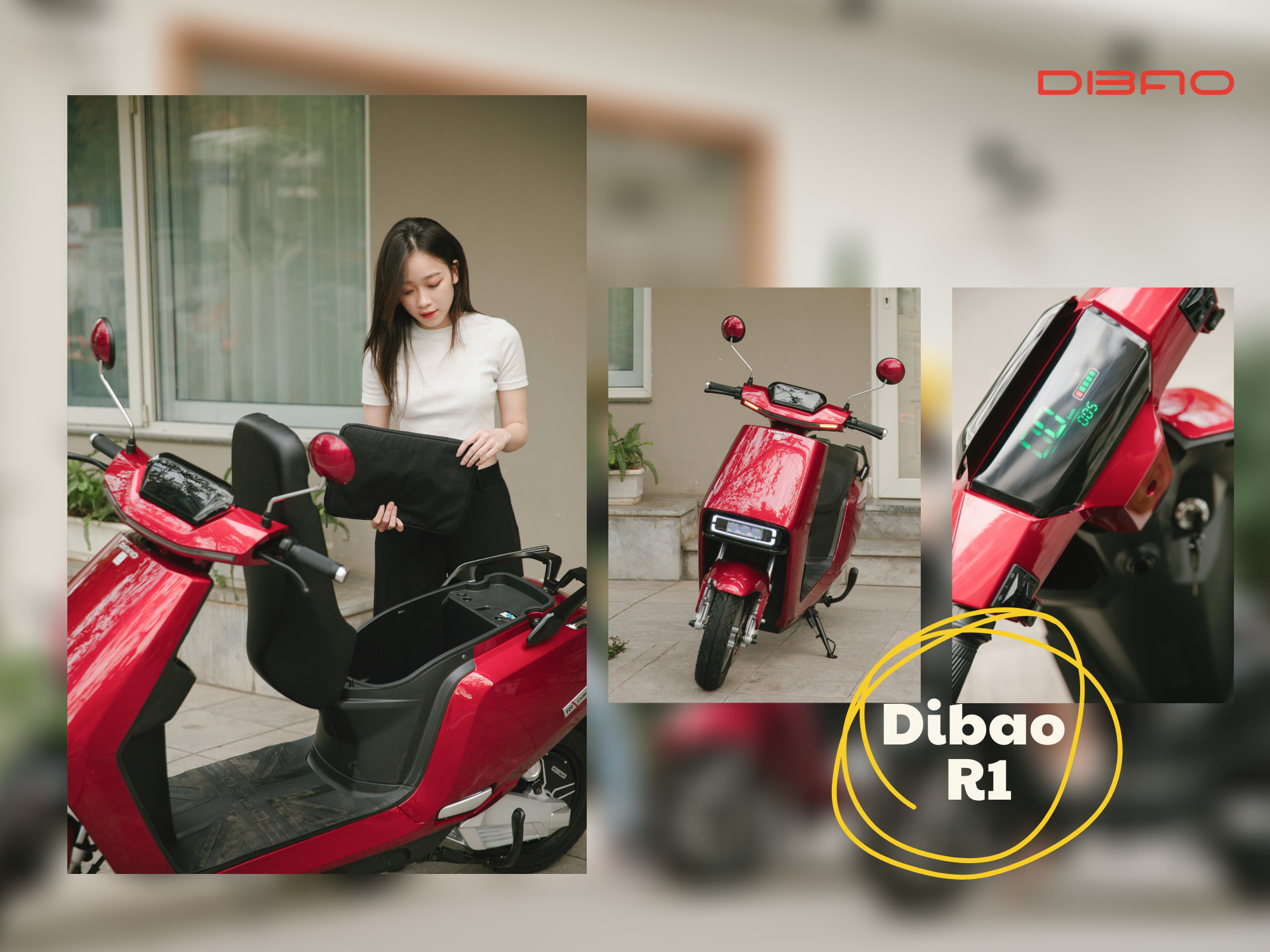 Xe Máy Điện Dibao R1: Phanh đĩa kép, bứt phá mọi giới hạn Xe Máy Điện Dibao R1: Phanh đĩa kép, bứt phá mọi giới hạn