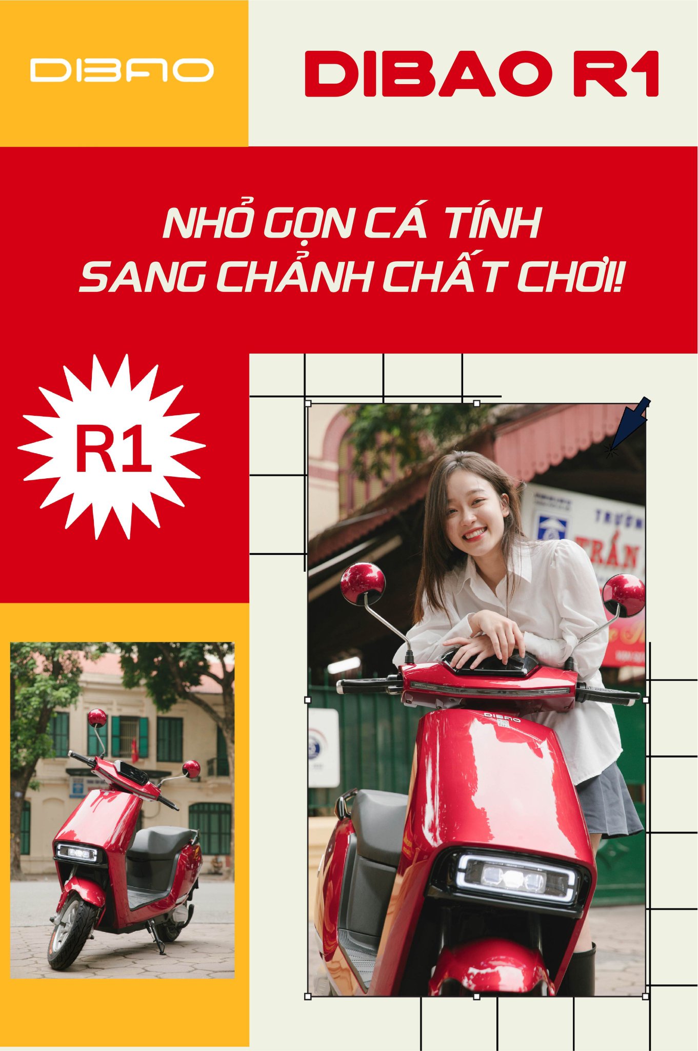 Xe Máy Điện Dibao R1: Phanh đĩa kép, bứt phá mọi giới hạn Xe Máy Điện Dibao R1: Phanh đĩa kép, bứt phá mọi giới hạn