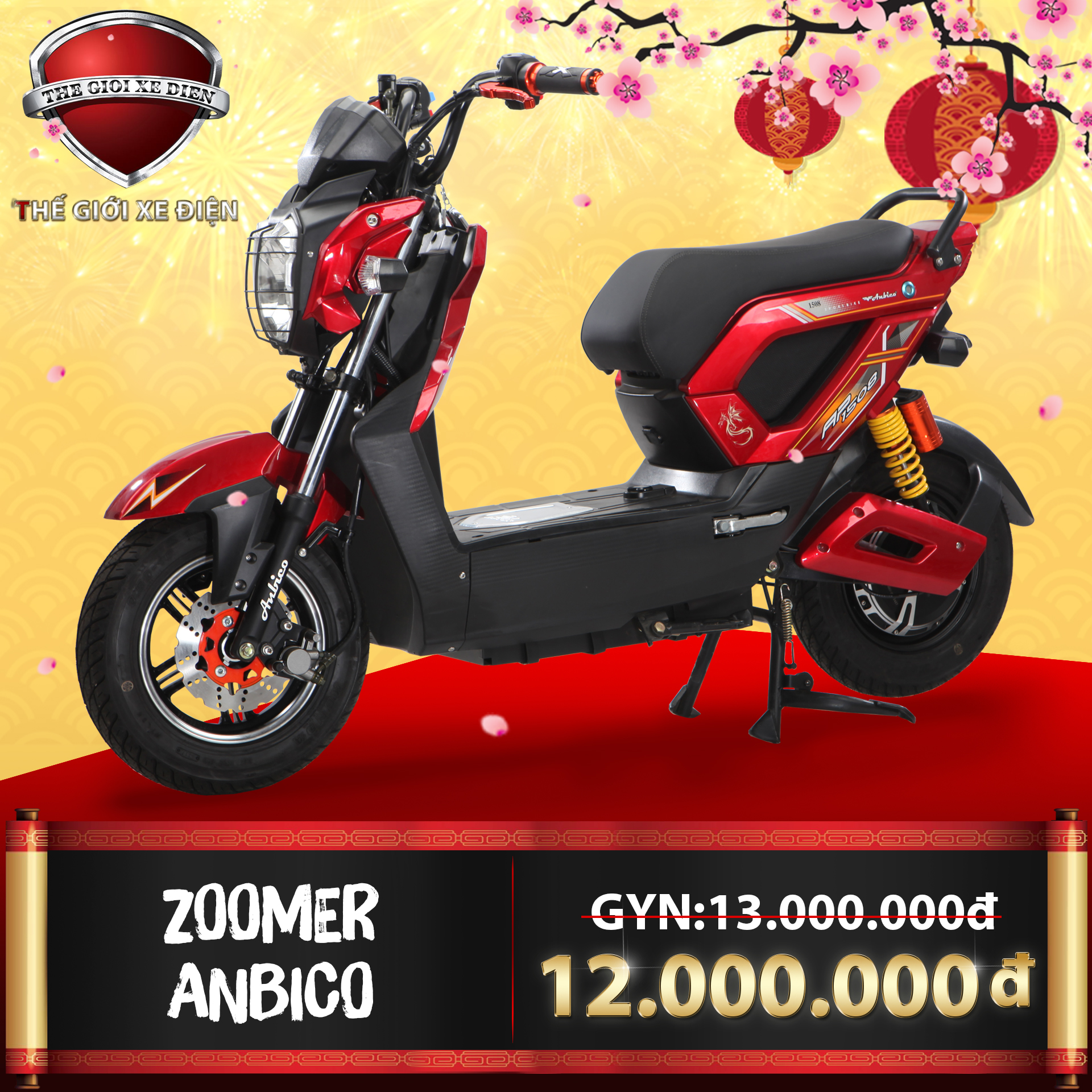 xe máy điện Zoomer Anbico xe máy điện Zoomer Anbico